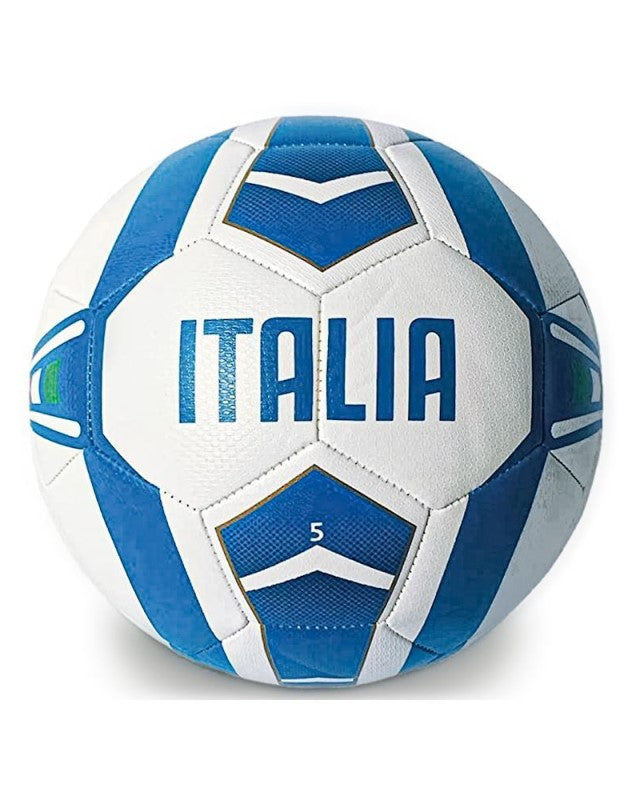 Pallone da Calcio ITALIA Ufficiale Mondo n°5 Bianco Azzurro 13919