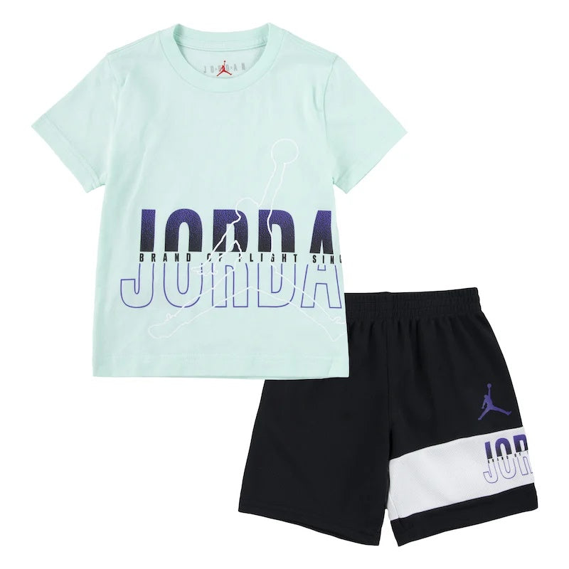 Completo Bambino Jordan Jumpman Wrap Logo Set Shirt Shorts 85B581023