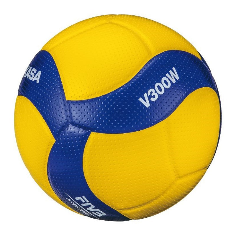 Pallone da Volley Mikasa V300W Regolamentare Pallavolo Giallo Blu n°5 18 Pannelli