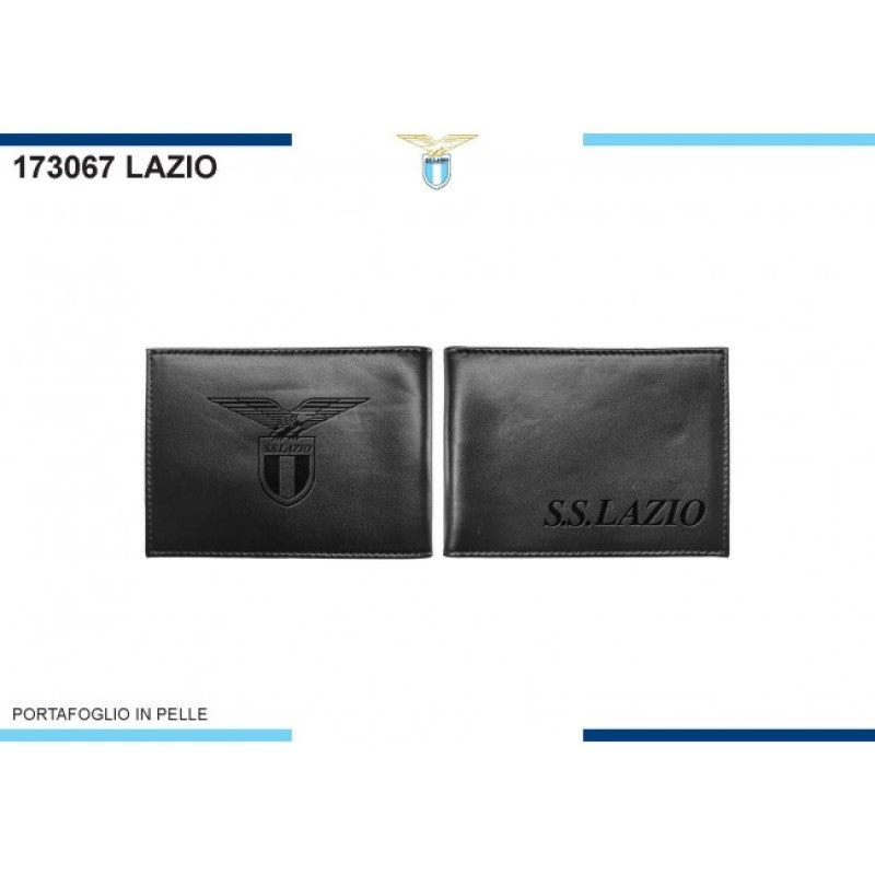 Portafoglio in Pelle Lazio Unisex Nero Prodotto Ufficiale 173067LAZIO