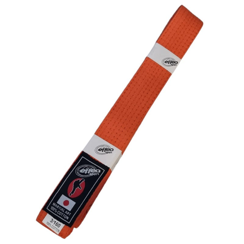 Cintura da Karate Judo Effea EF565 Arancione Cotone Arti Marziali EF565AR