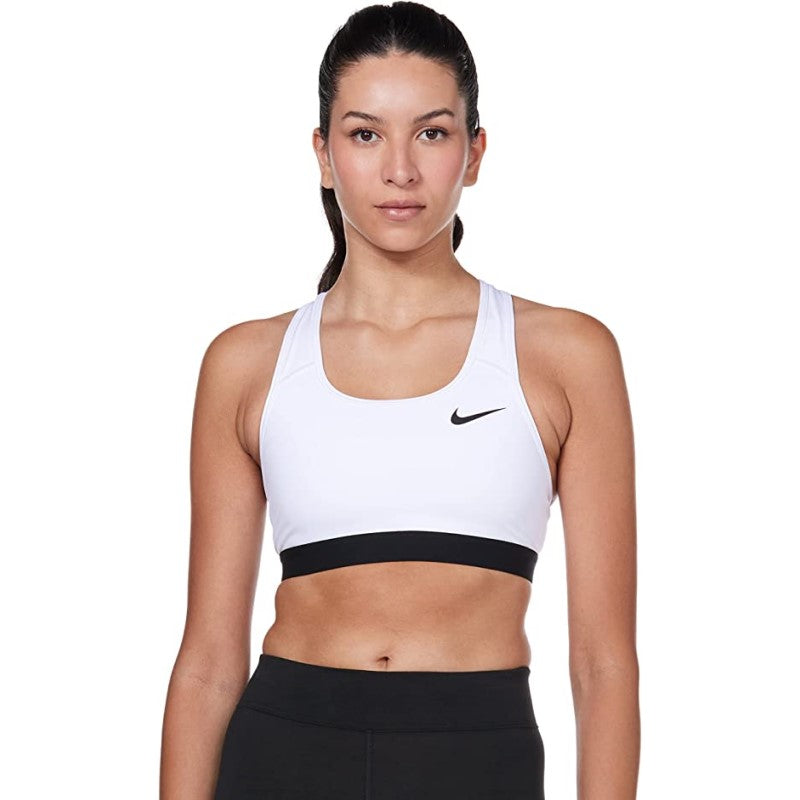 Reggiseno Nike Swoosh Bra non Imbottito Dri-Fit Bianco Fitness BV3900100