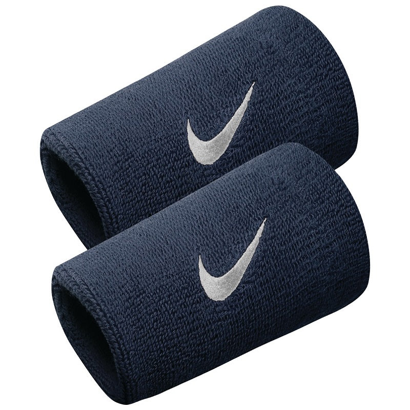 Polsini Nike Wristbands Coppia Polsini Tergisudore Blu Bianco Tennis NNN05416OS