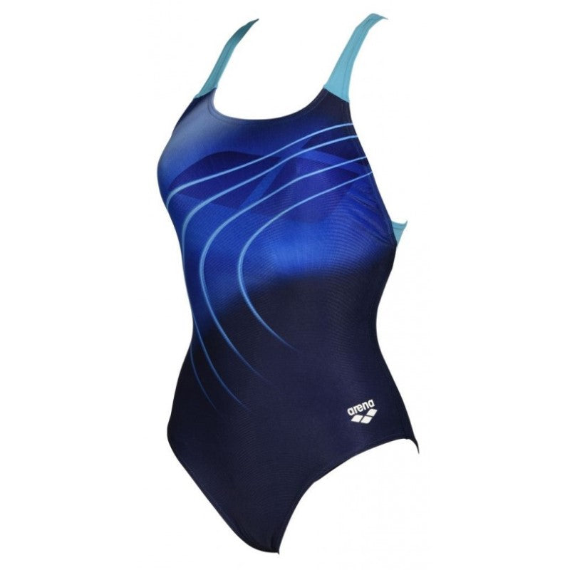 Costume da Donna Swimsuit Swim Pro Back Placement Intero Piscina Blu 005142780