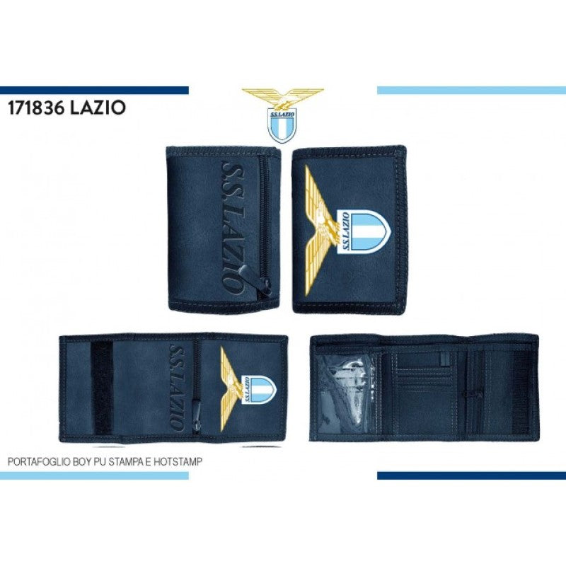 Portafoglio Lazio 171836LAZIO a Strappo Unisex Blu Prodotto Ufficiale
