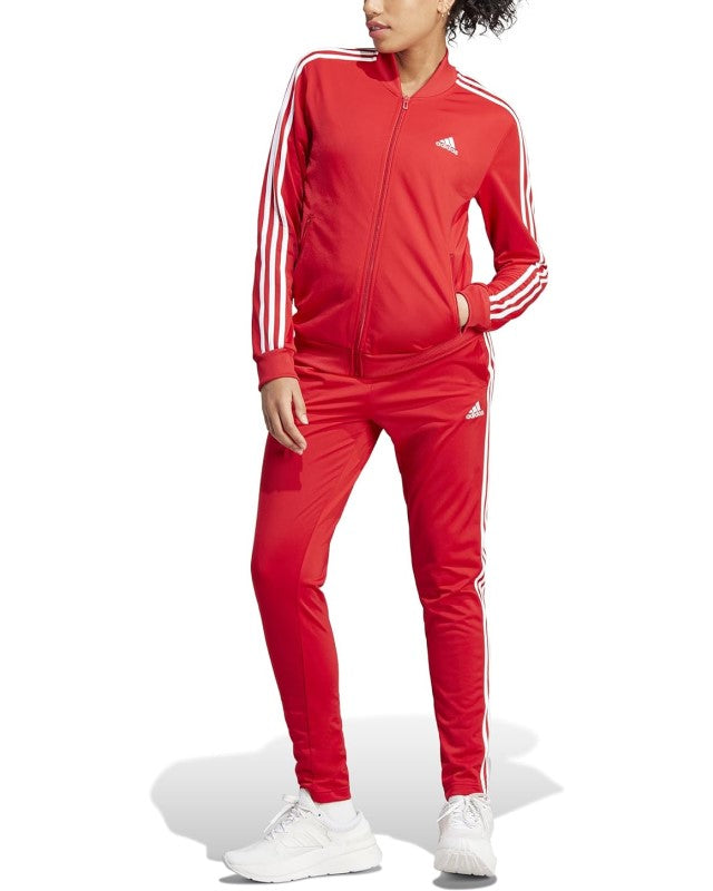 Tuta da Donna Adidas Essential 3-Stripes Acetata Rossa IJ8784